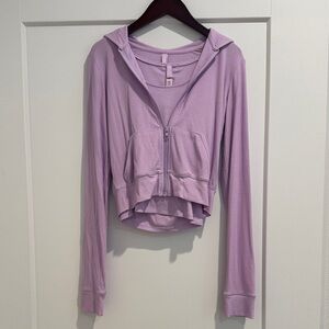 SKIMS Limited Edition Hoodie AND Rib Tank Set in Color Sugar Plum (Size M)